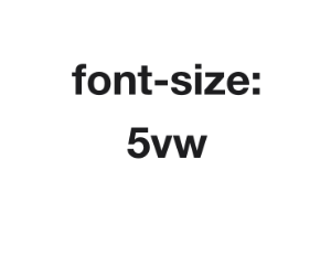 Responsive font size using only CSS